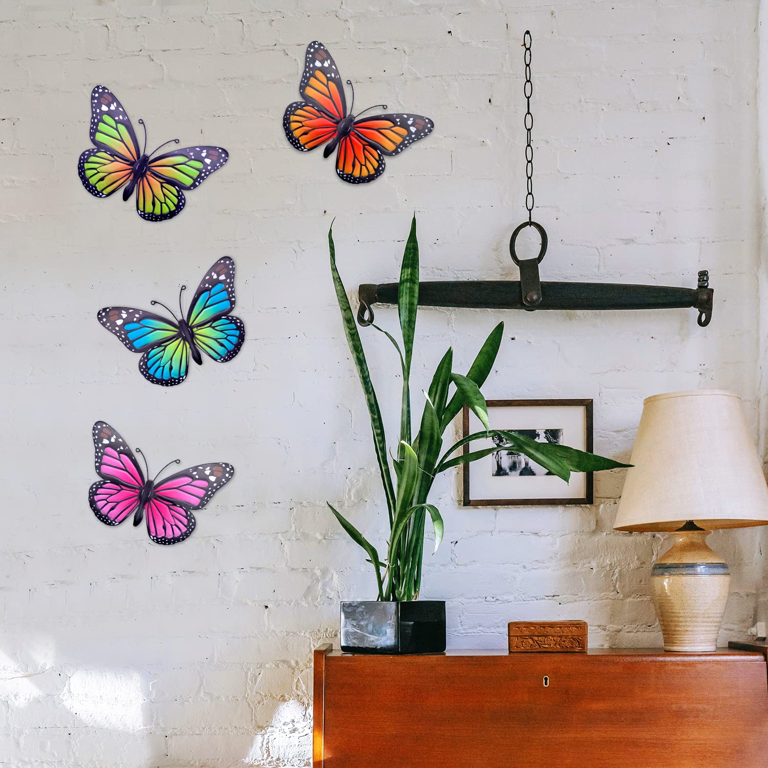 EOORAU wall hanging butterfly decor ideal for porch or balcony