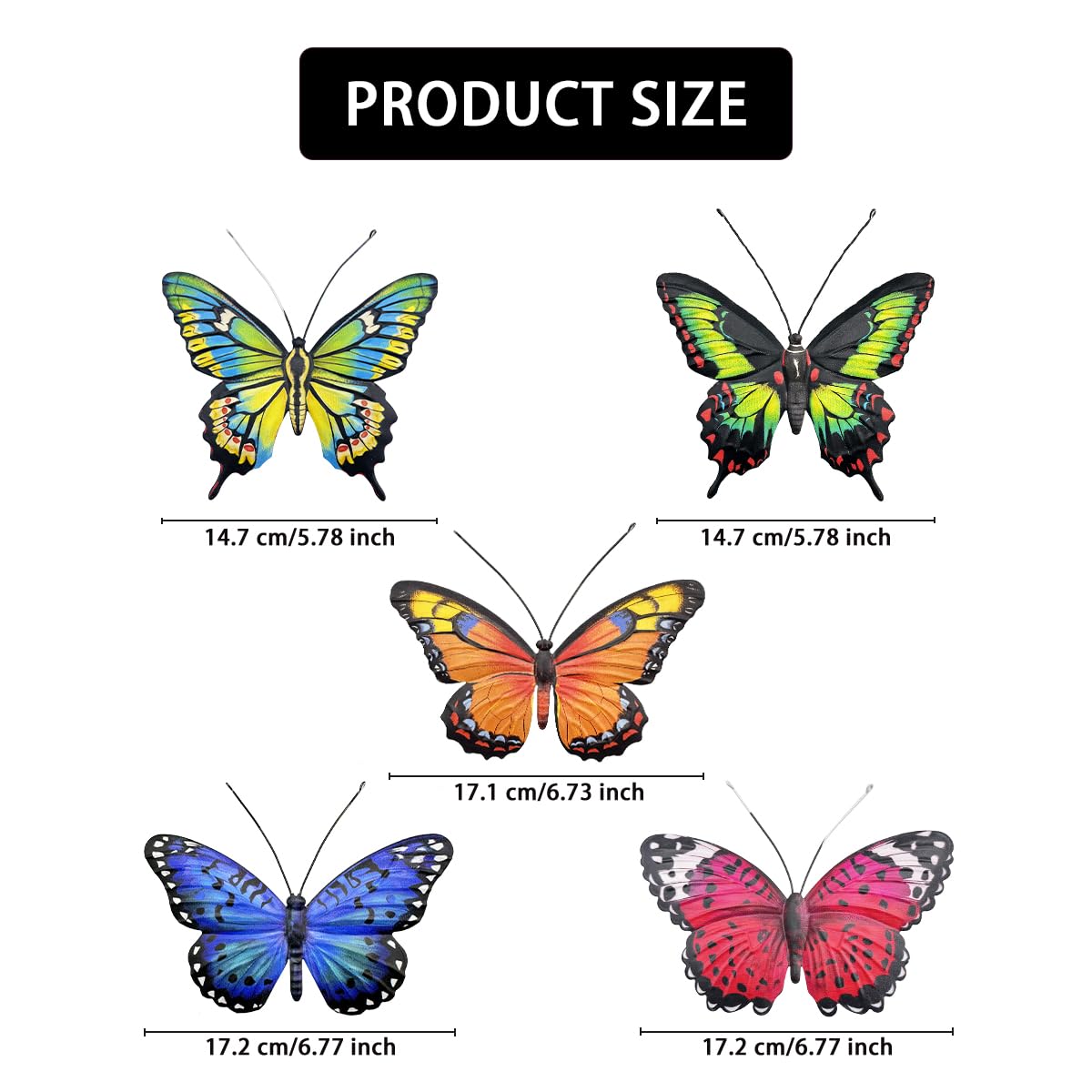 EOORAU butterflies perched on a tree adds dynamic outdoor charm