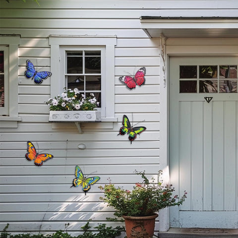 EOORAU durable iron butterflies resist sun and rain for lasting color