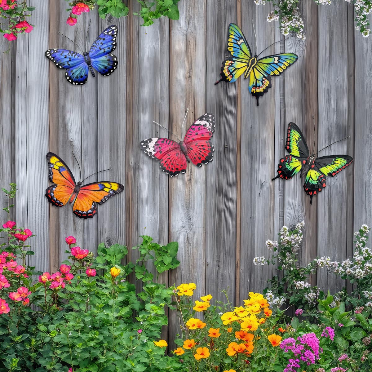 EOORAU 3D butterflies move in breeze for natural ambience