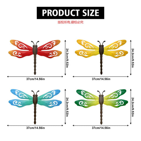 EOORAU dragonflies are easy to hang on trees or walls.