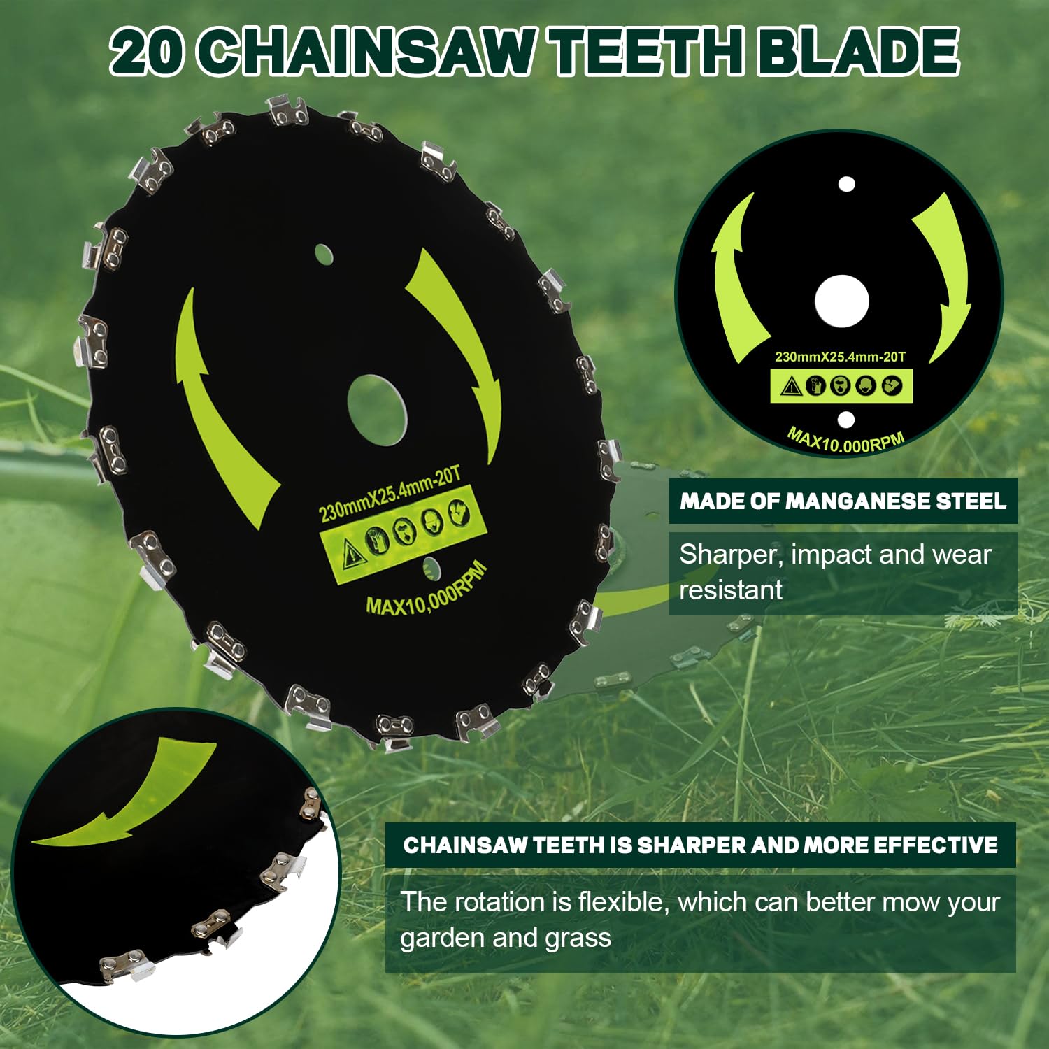 EOPOAYI heavy-duty cutting kit handles dense weeds and light brush.