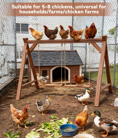 EOWOAN wooden roosting bar for the chicken coop with smooth edges.