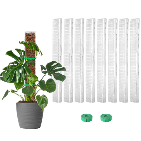 EOX 8-piece moss pole for Monstera climbing supports vertical growth.