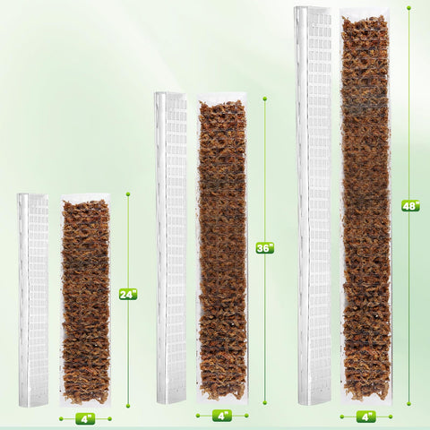 EOX moss pole 36-inch in-pot setup supports larger climbers with sturdy stability.