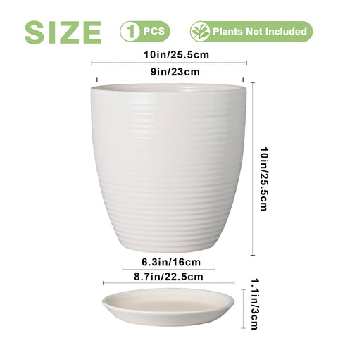 EPFamily planter drainage hole with net promotes air circulation and root health.
