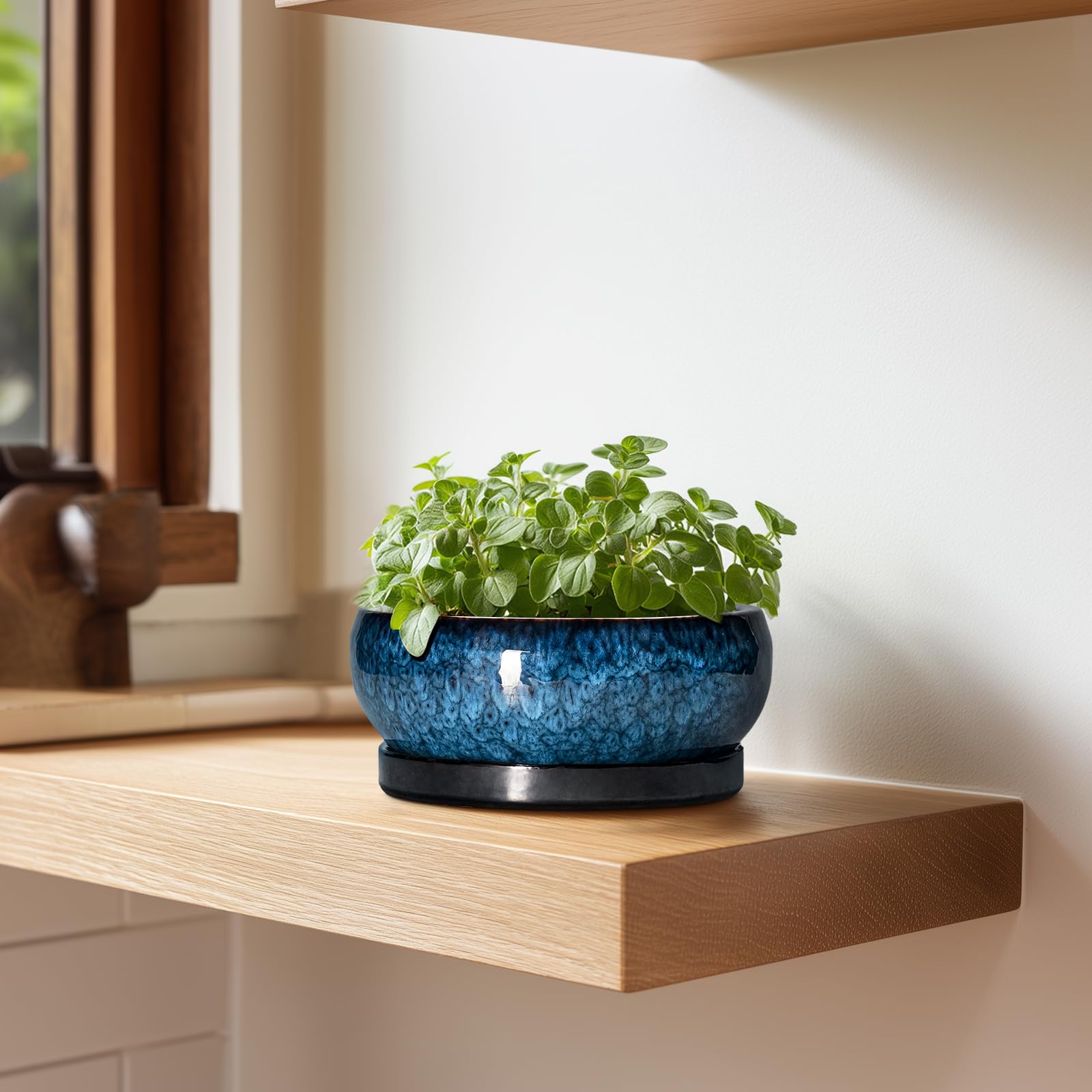 EPFamily blue pot makes a thoughtful gift for plant lovers.