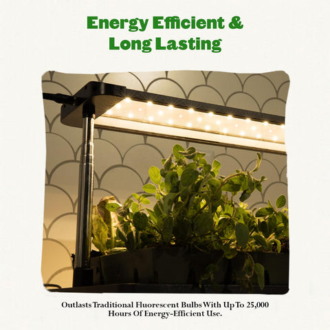 Epic Gardening compact two-square-foot footprint fits countertops and small spaces.
