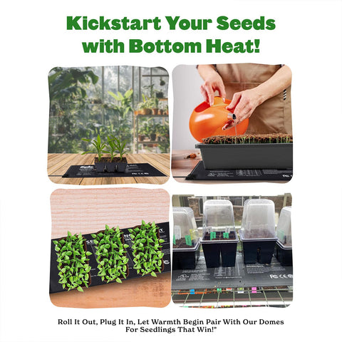 Epic Gardening Seedling Heat Mat 20W durable PVC construction for long-lasting indoor warmth.