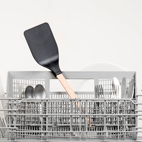 Epicurean Gourmet nylon turner with dishwasher-safe head for easy cleanup