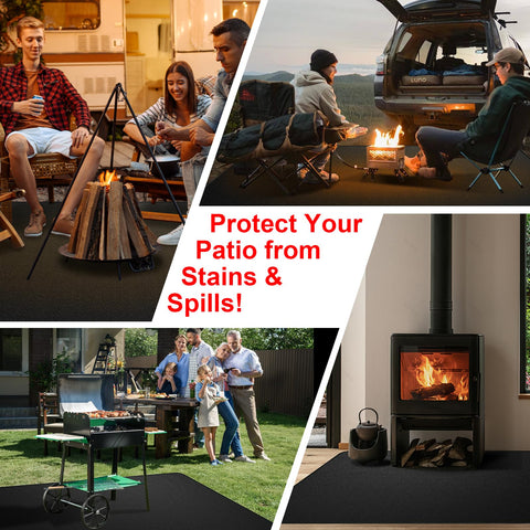 Epinovo versatile outdoor mat for grilling, camping, and gatherings