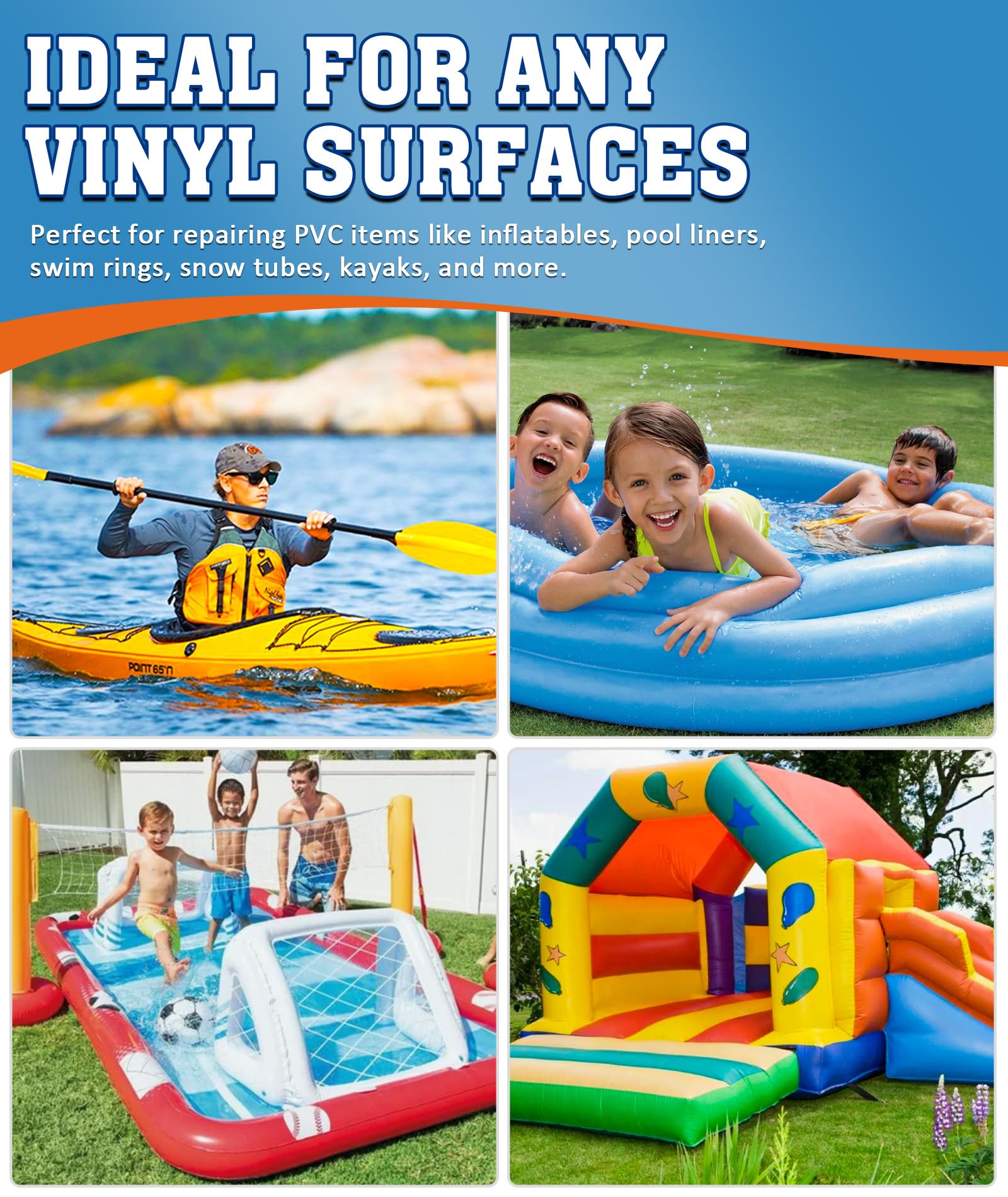 EPN patches in rounds and squares for versatile inflatable repairs