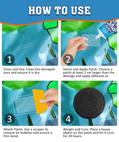 EPN adhesive-backed patches keep airtight, flexible repairs for inflatables
