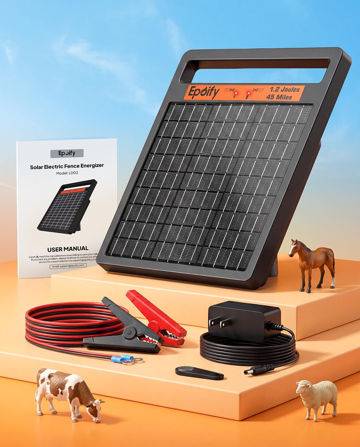 Epoify livestock-friendly energy delivery for cattle and horses.