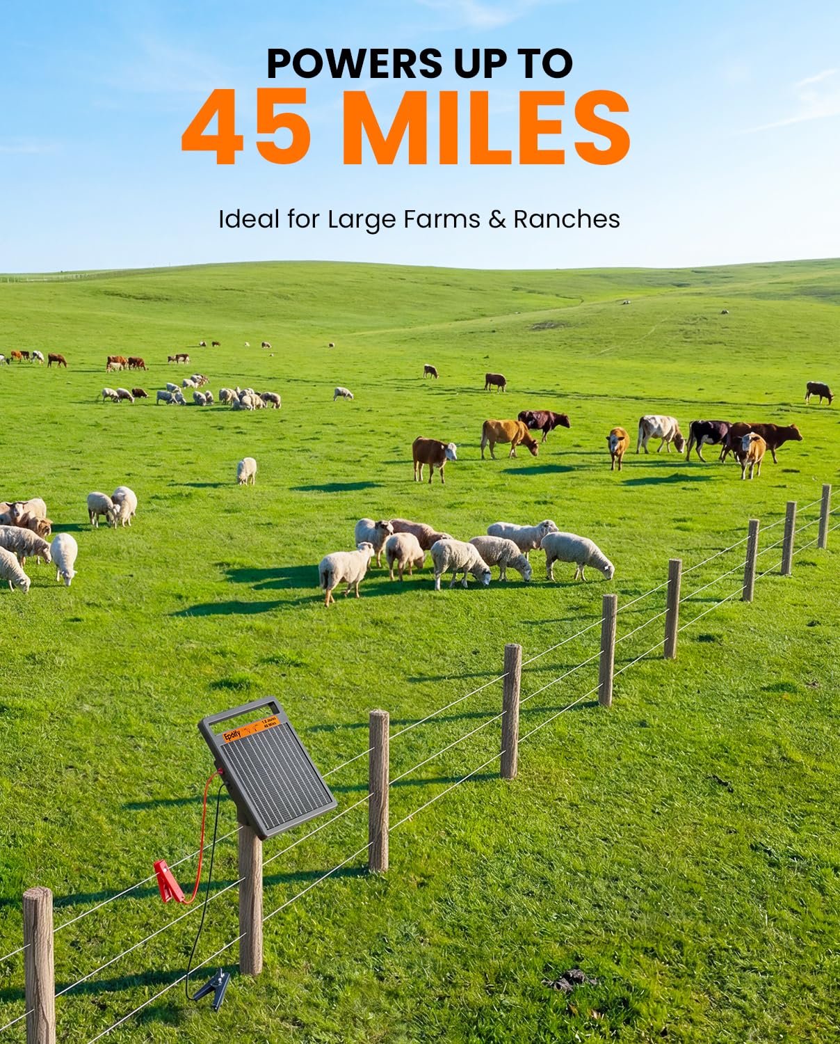 Epoify 45 miles coverage provides extended perimeter control.