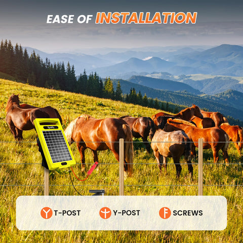 Epoify fence charger ideal for livestock enclosures and predator protection.