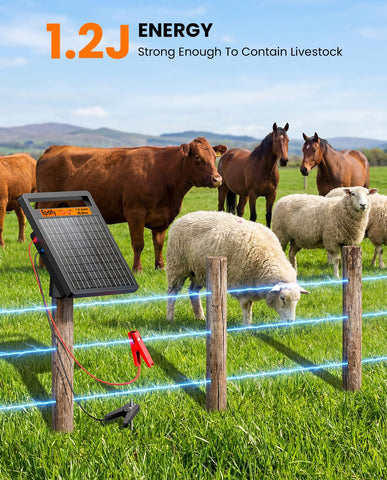 Epoify solar panel 8W powering reliable fence performance.