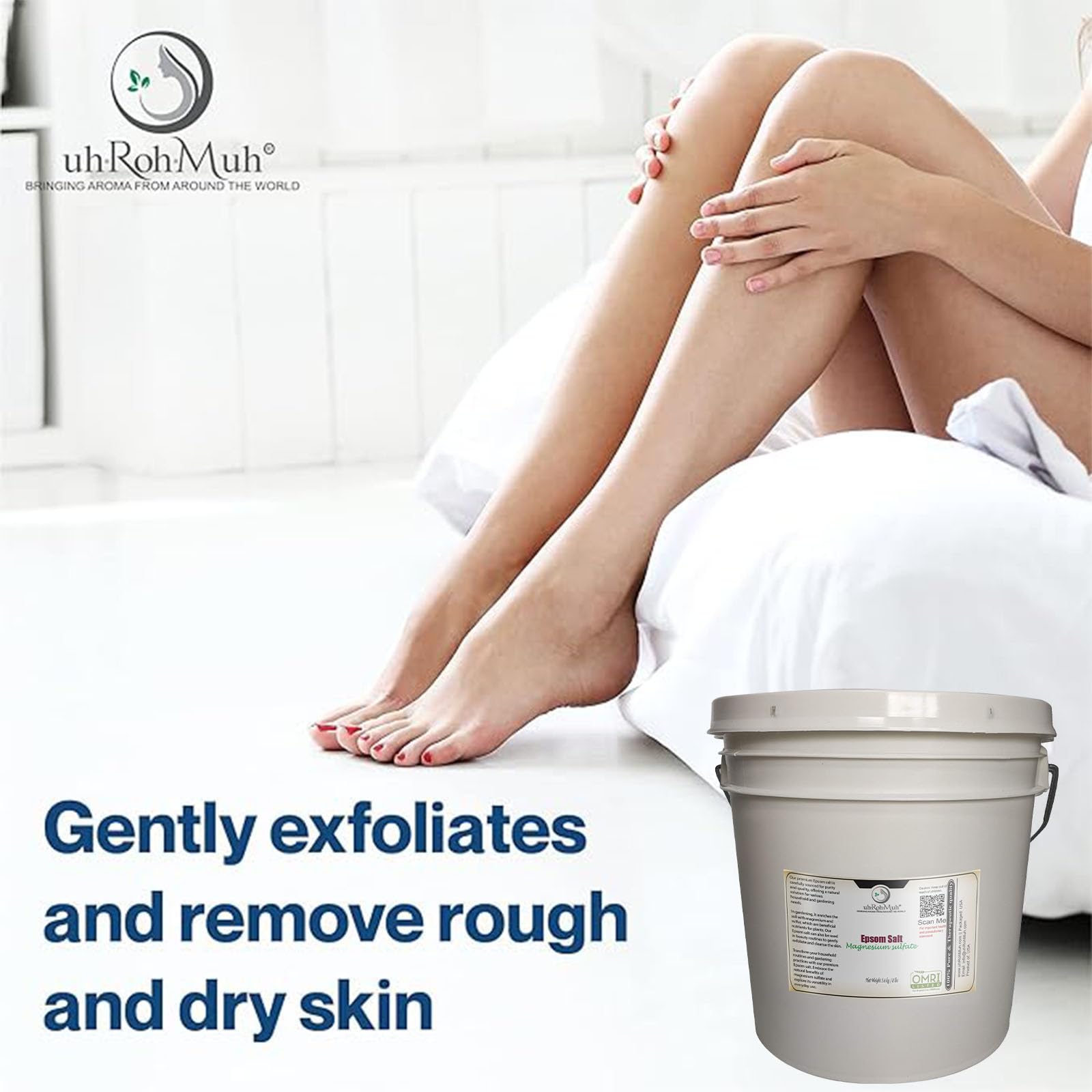 uhrohmu epsom salt for plant care and soil amendments in gardens.