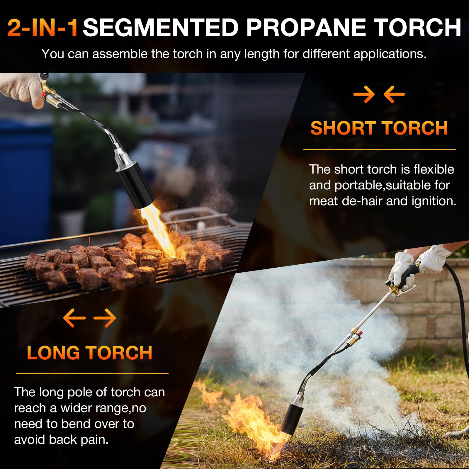 Eptchn 1,800,000 BTU propane torch delivering high heat for tough outdoor jobs.