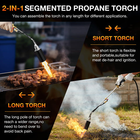 Eptchn 1,800,000 BTU propane torch delivering high heat for tough outdoor jobs.