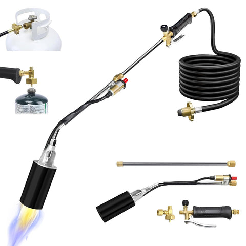 Eptchn heavy-duty weed torch with self-ignition for quick weed control.