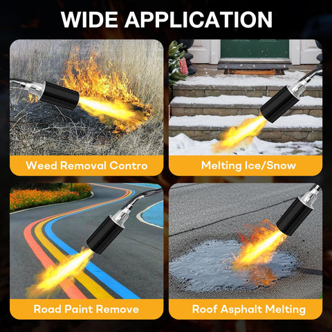 Eptchn heavy-duty torch suitable for snow removal, campfires, and roofing prep.