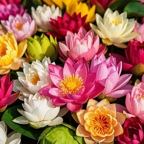 EquSym lotus seeds pack cover highlights a premium mix for a vibrant pond display.