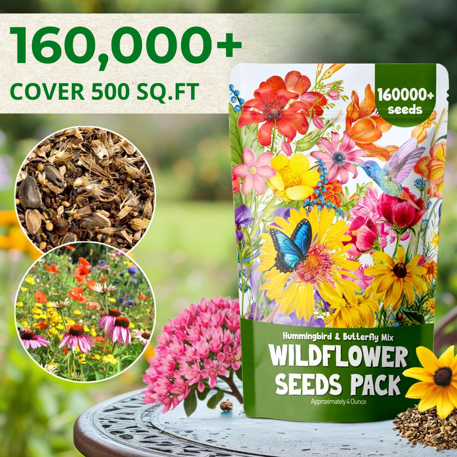 EquSym cornflower and zinnia seeds for bright, long-lasting blooms in beds and containers.