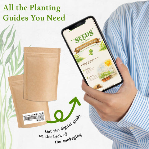 QR code and Digital Grow Guide on EquSym Kong Xin Cai packaging.