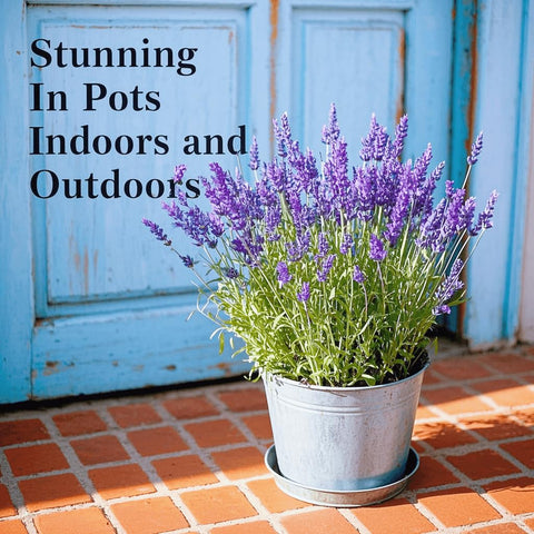 EquSym lavender seeds planted along a garden border