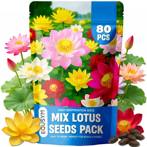 EquSym lotus seeds color mix ready for vibrant water garden display