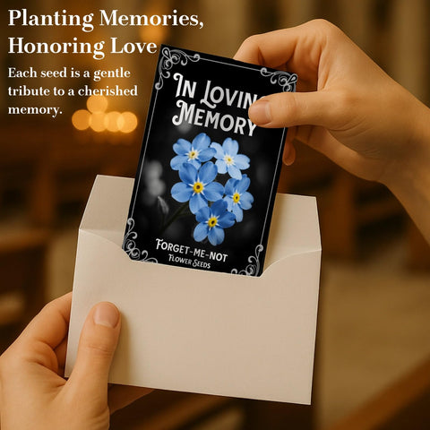 EquSym poetic packaging with planting instructions for meaningful memorial gifts.