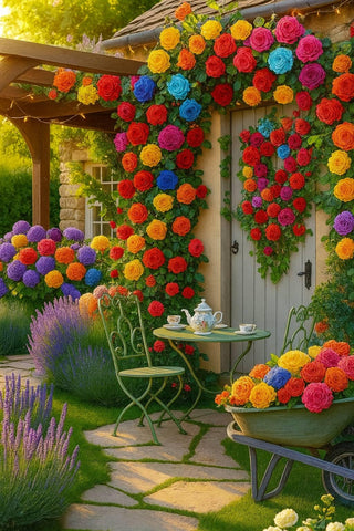 EquSym rose seeds mixed colors for a vibrant garden display.