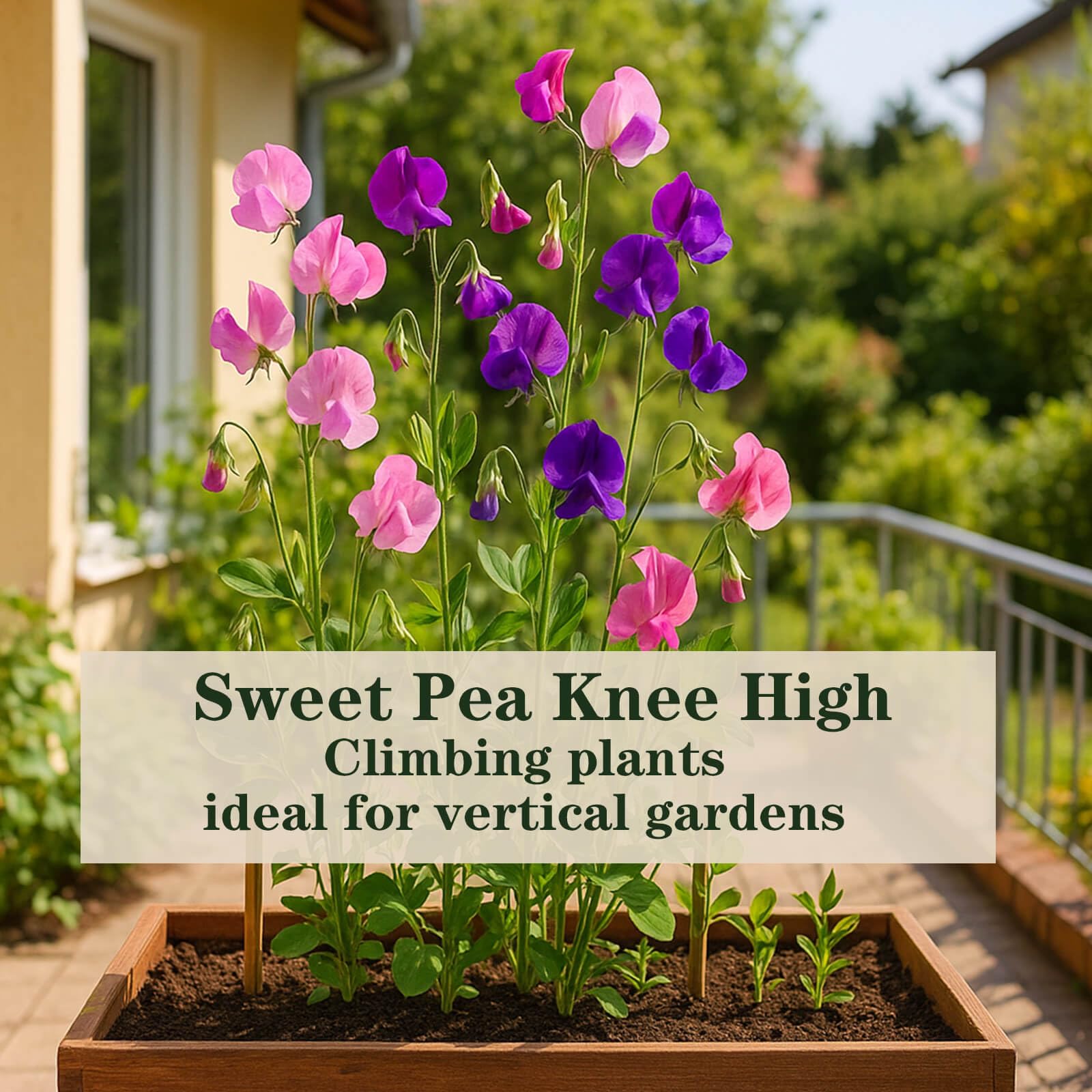EquSym Sweet Pea Seeds ideal for garden beds and patio