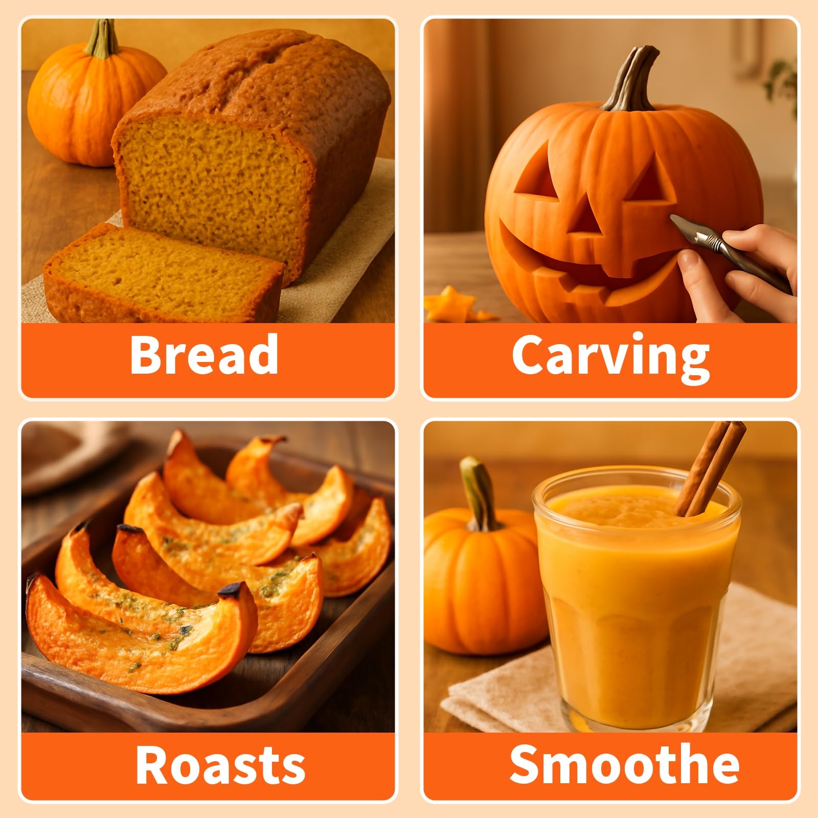 EquSym harvest-ready pumpkins showcase vibrant colors from the seed mix.