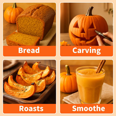 EquSym harvest-ready pumpkins showcase vibrant colors from the seed mix.