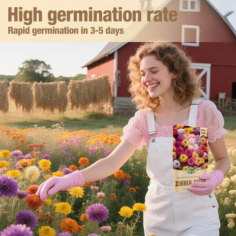EquSym zinnia seeds support pollinator-friendly habitats in gardens