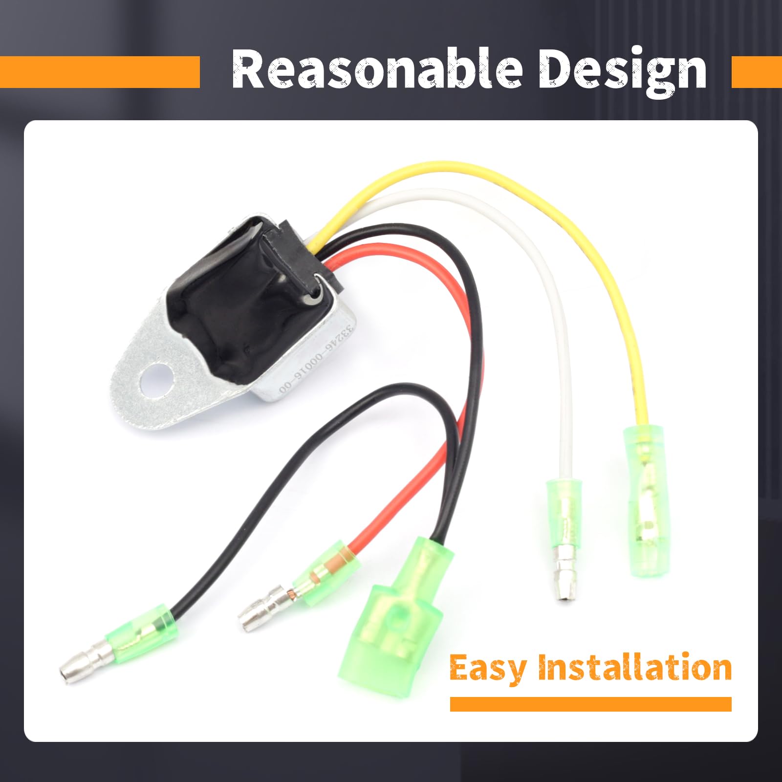 Erchon 4-wires low oil alert sensor with rugged construction for durability.
