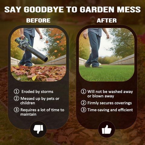 ERCorArt Mulch Glue applied to ground coverage of gravel and rocks