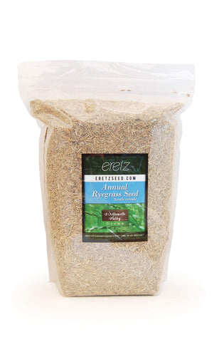Eretz annual ryegrass seed bag from Willamette Valley for quick germination