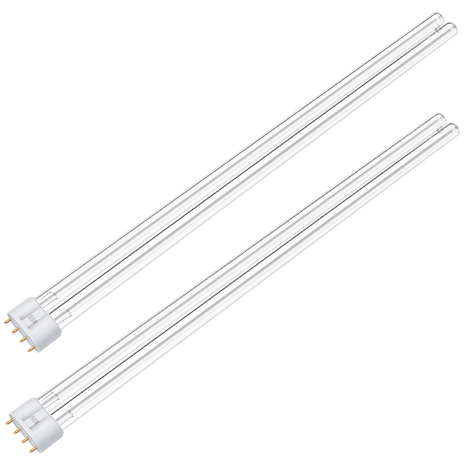 ERETOW 55W UV bulb with 2G11 base for pond filtration and clear water.