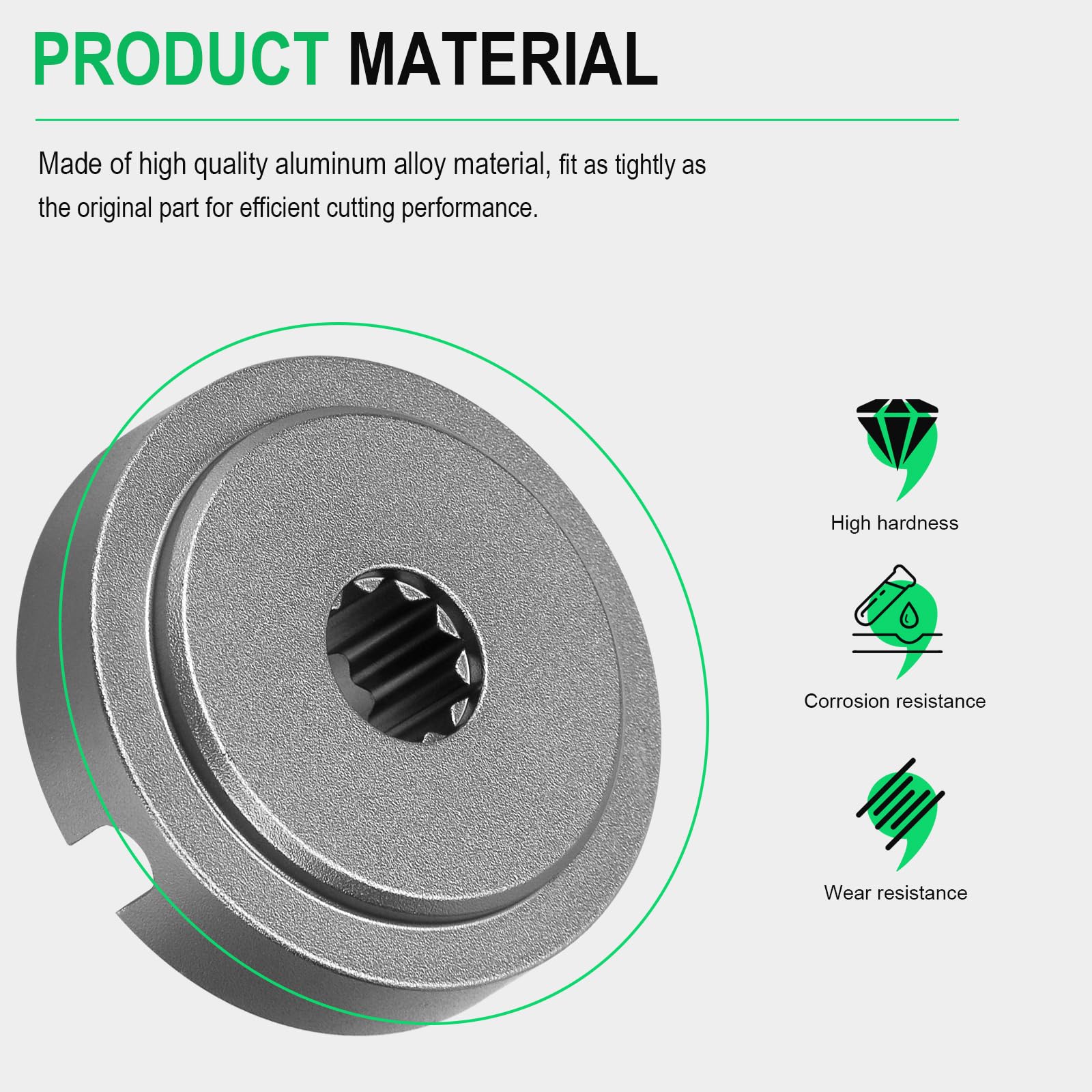 ERETOW aluminum alloy adapter plate offers durable performance for regular lawn maintenance.