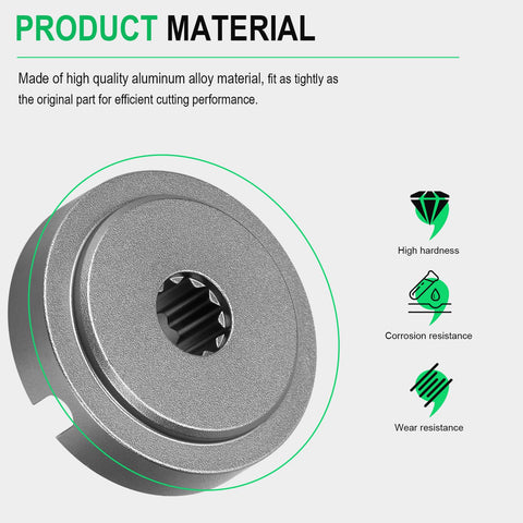 ERETOW aluminum alloy adapter plate offers durable performance for regular lawn maintenance.