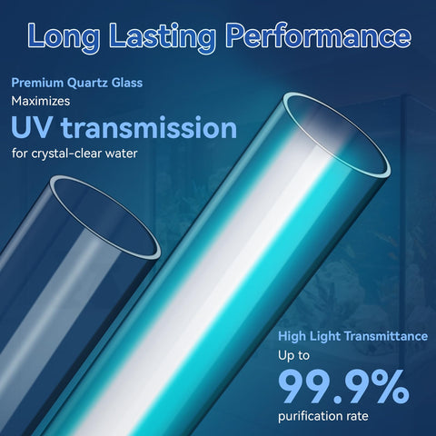 ERETOW 55W UV bulb for SUNSUN clarifiers enhances filtration.