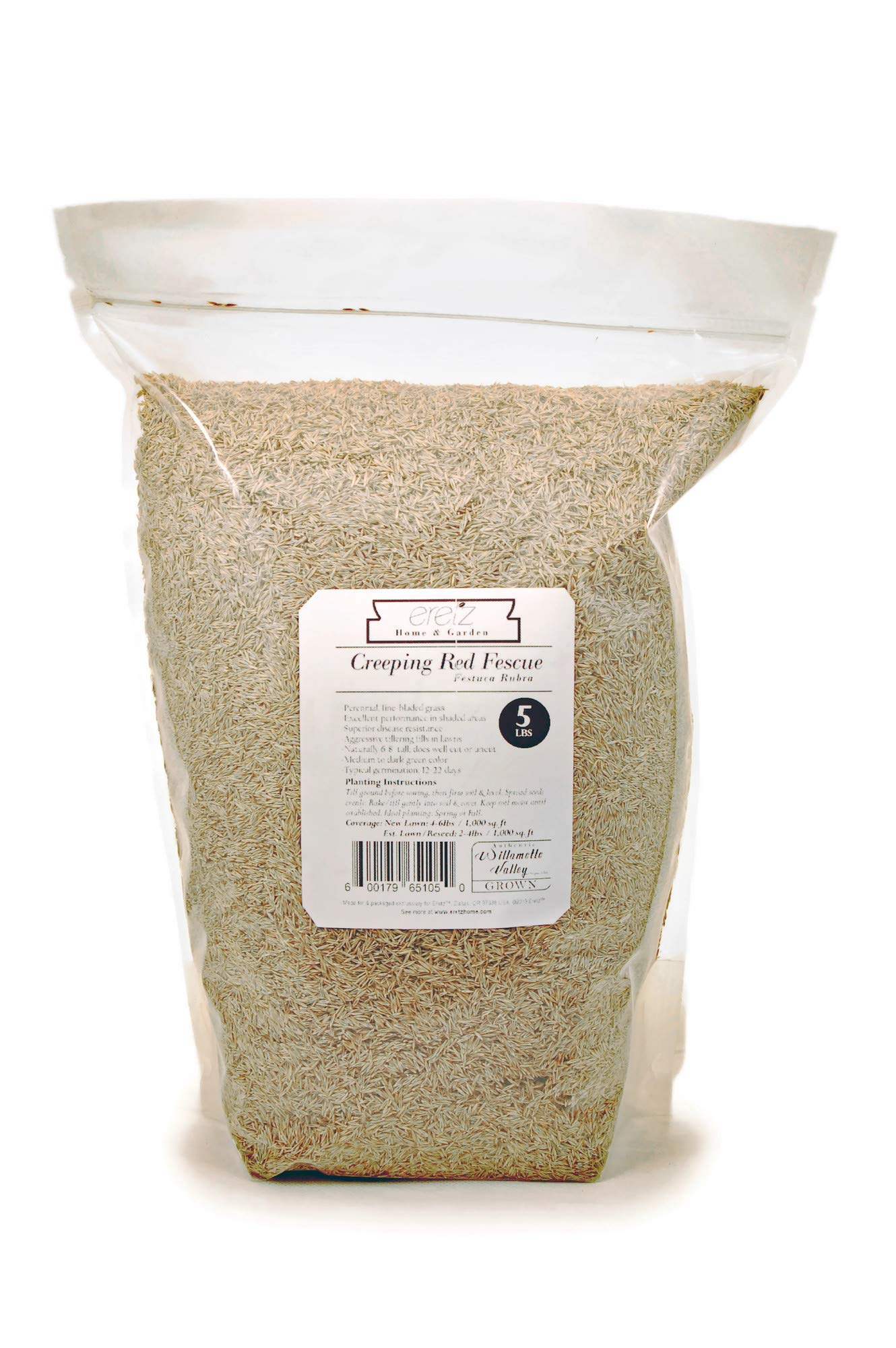 Eretz Creeping Red Fine Fescue Seed purity helps clean seed lots and reduces contamination.