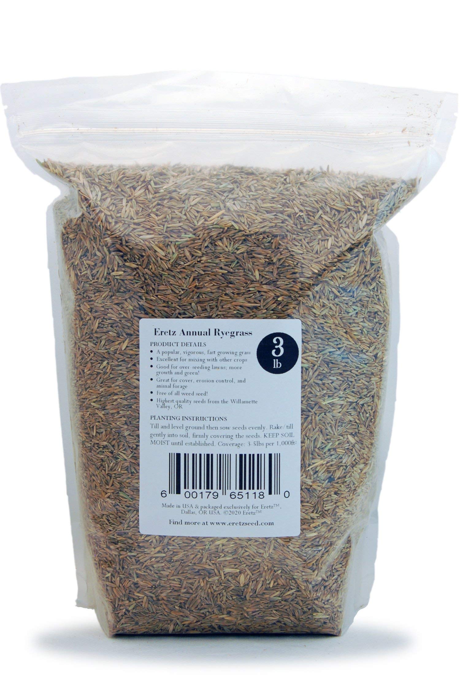 Soil stabilization with Eretz ryegrass on sloped ground