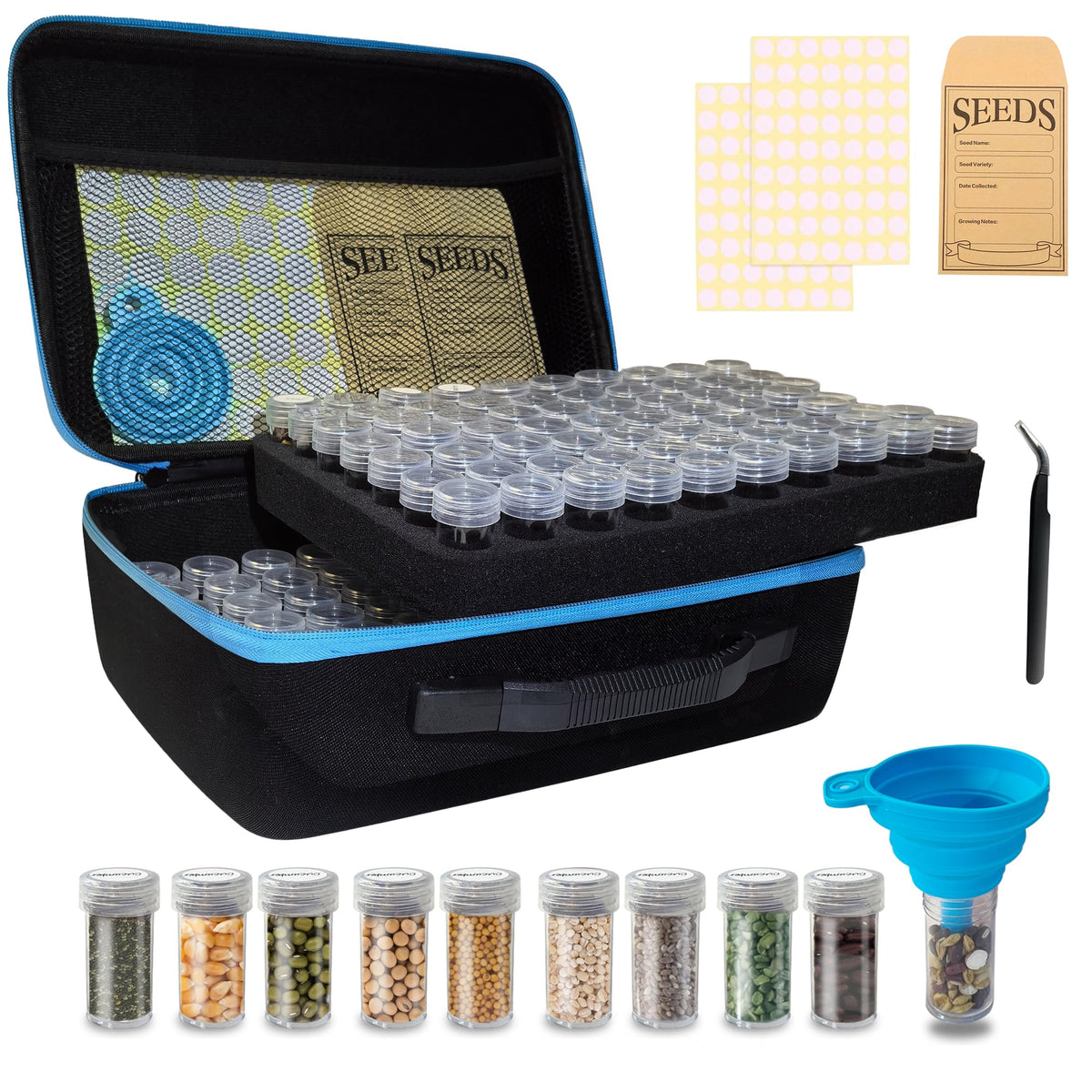 ERFEI 140-slot seed storage box keeps seeds organized and protected from moisture
