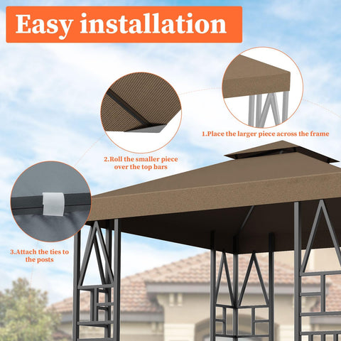 ERFEI canopy on square frame demonstrates versatile fit for backyard events