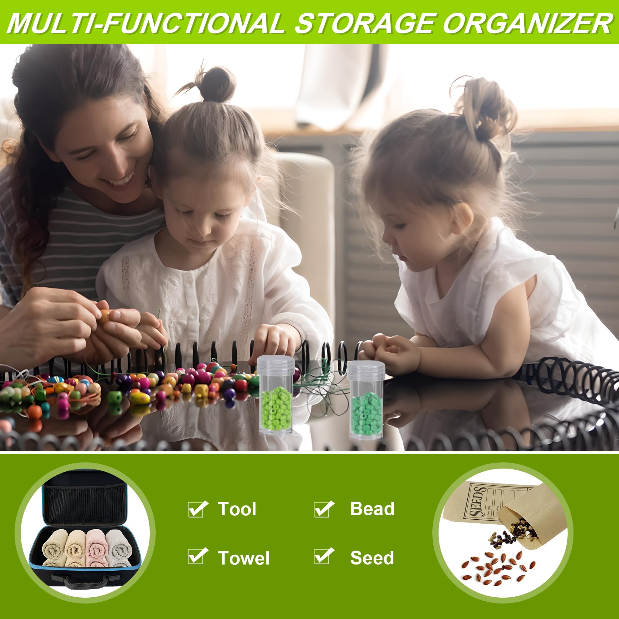 ERFEI transparent seed containers offer easy visibility for quick sorting