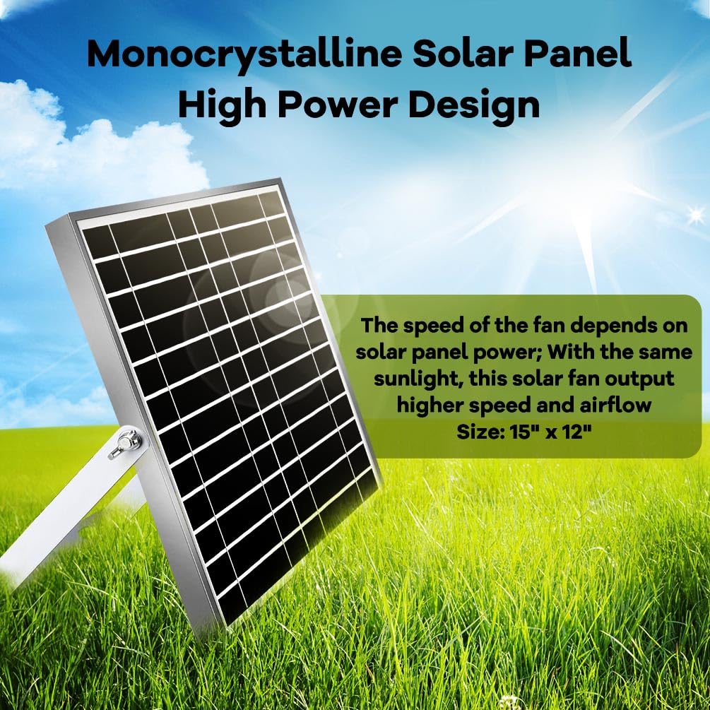 erifyng solar dual 5in fan for shed ventilation in outdoor space